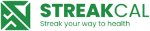 Streakcal logo and tagline with icon